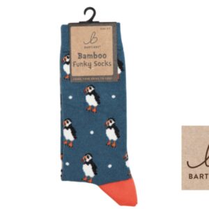 Bartleby Funky Bamboo Socks - Puffy Puffin