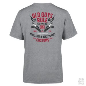Old Guys Rule ‘Old Guys Garage’ T-Shirt - Sports Grey