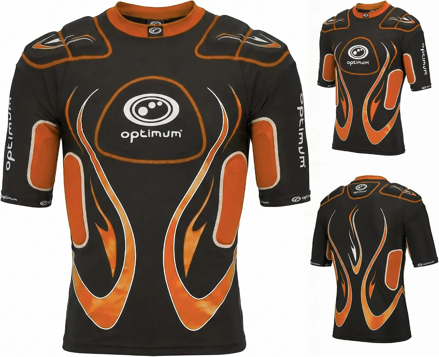 Optimum Inferno Protective Top - Black/Orange